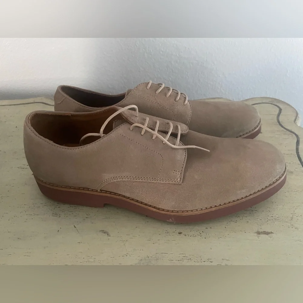 J. CREW Suede lace-up dress‎ shoes (Derby Buck) in Sand Size 11.5 M $178 BF761
